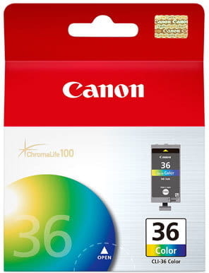 Купить Ink Cartridge Canon CLI-36 (1511B001), color (c.m.y), 12ml, for TR150, mini 260