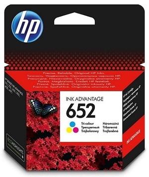 Cumpăra HP 652 (F6V24AE) Tri-color Original Ink Cartridge for HP DeskJet Ink Advantage 4675, 1115, 2135, 3635, 3835, 4535, 5075, 5275), 200 p.