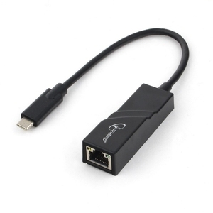 Купить Gembird A-CM-LAN-01, USB C-type Gigabit LAN adapter, USB C-type to RJ-45 LAN connector