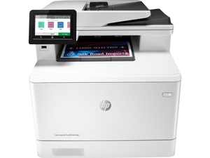 Купить MFD HP Color LaserJet Pro M479fdn, White, A4, Fax, 27ppm, Duplex, 512 MB, Up to 50000 pages, 50-sheet  ADF with single-pass two-sided scanning, 4,3" touch display, USB 2.0, Ethernet 10/100/1000, HP PCL 5,6; Postcript 3, HP ePrint, Apple AirPrint  (HP 415A/X B/C/Y/M)