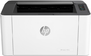 Купить Printer HP Laser 107w, White,  A4, 1200 dpi, up to 20 ppm, 64MB, Up to 10k pages/month, Wi-Fi 802.11b/g/n, USB 2.0, PCLmS, URF, PWG, Apple AirPrint™; Google Cloud Print™, W1106A Cartridge HP 106A (~1000 pages) Starter ~500pages