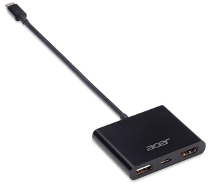 Купить ACER 3 IN 1 USB-C GEN1 TO PD, HDMI, USB(A) DONGLE, BLACK (BULK PACK)