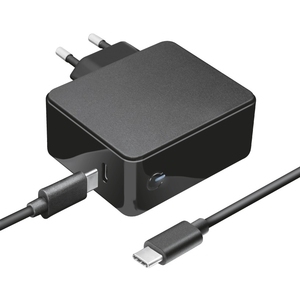 Купить Trust Maxo USB-C laptop Charger Compact 61W, Apple MacBook (Air/Pro) compatible, USB PD 3.0, 5/12/15/20/9V, 3A,  + UCB-C cable 2m