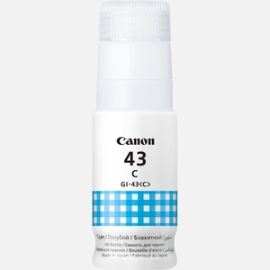 Купить Ink Bottle Canon INK GI-43 C (4672C001), Cyan, 60ml for Canon Pixma G640/540, 8000 pages.