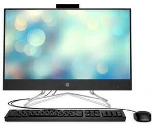 Купить All-in-One PC - 27" HP AiO 27-cr0016ci 27" FHD IPS Non-Touch, AMD Ryzen 5 7520U, 8GB LPDDR5 5500 (onboard), 512Gb M.2 PCIe NVMe SSD, AMD Integrated Graphics, CR, HD Cam, WiFi6 2x2 + BT5.2, HDMI, LAN, Wireless Keyboard and Mouse 510S, FreeDos, Jet Black.